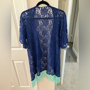 LuLaRoe fringed shawl/cover